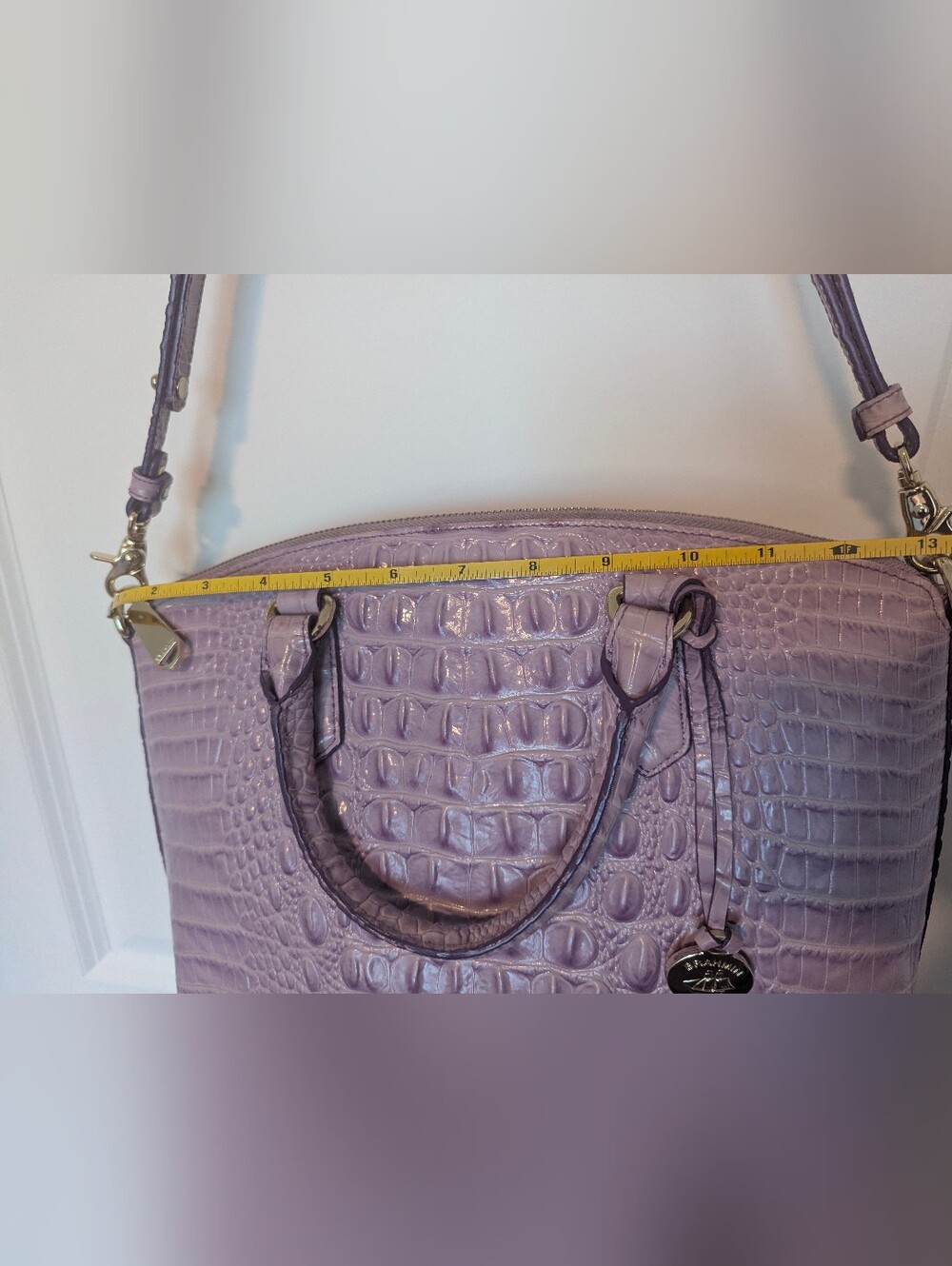 BRAHMIN DUXBURY SATCHEL LAVENDER - Picture 12 of 14